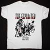 Винтаж THE EXPLOITED ARMY LIFE Плотный Хлопок Белая Полный Размер Унисекс Рубашка TR607 Унисекс Футболка