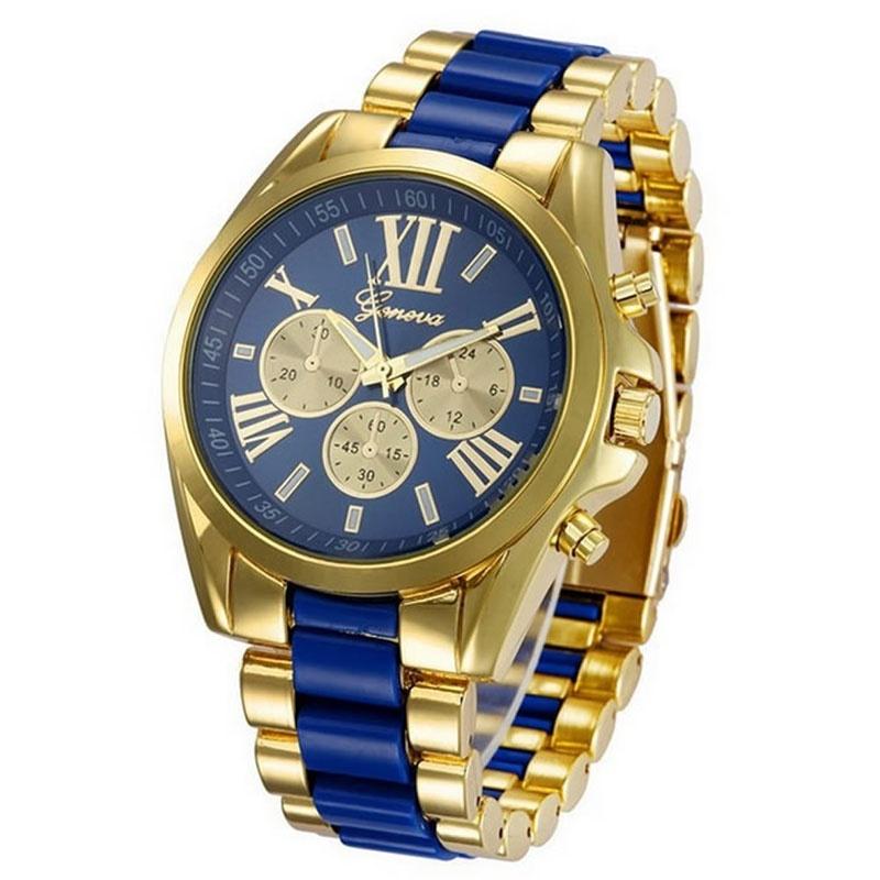 Luxury Stainless Steel Watch Date Week Men Quartz Analog Wrist Watch