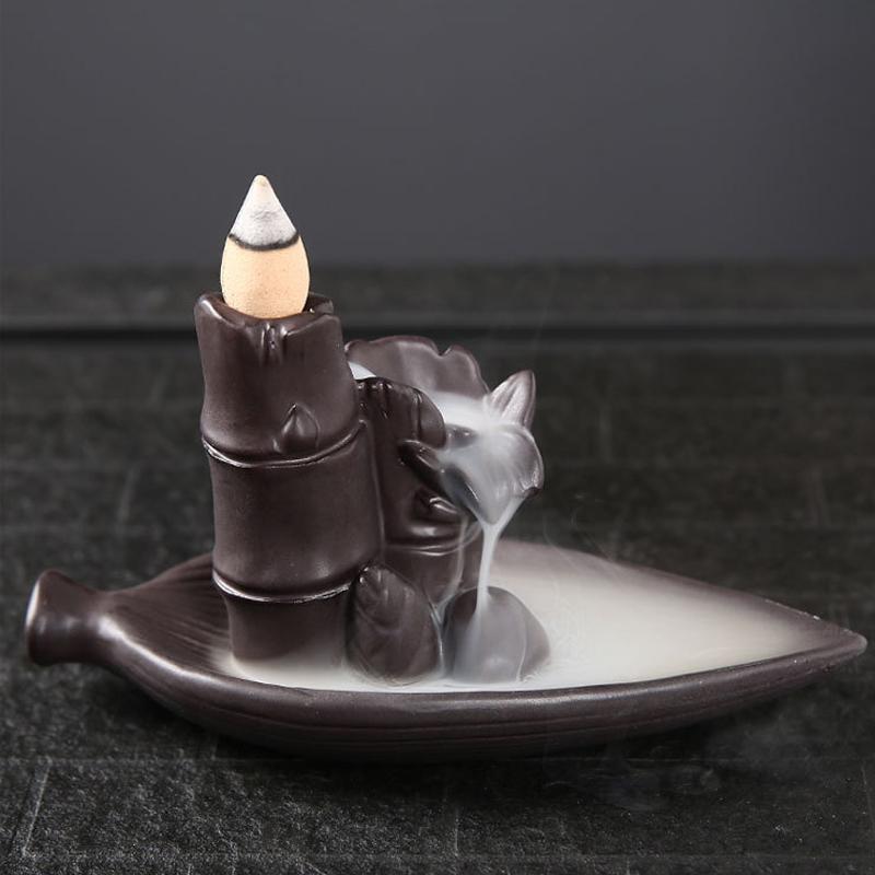 Керамический водопад, дым, обратный поток, держатель для курильницы, курильница, ароматическая палочка, украшение для дома