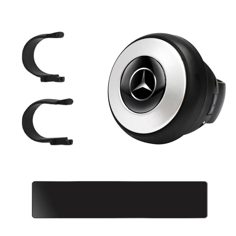 WVOSP1 For Benz GLC GLK 1PCS Black plastic 360 Degree Turning Steering Wheel Booster Booster Spinner Knob For Mercedes Benz B/C/E/S Cla