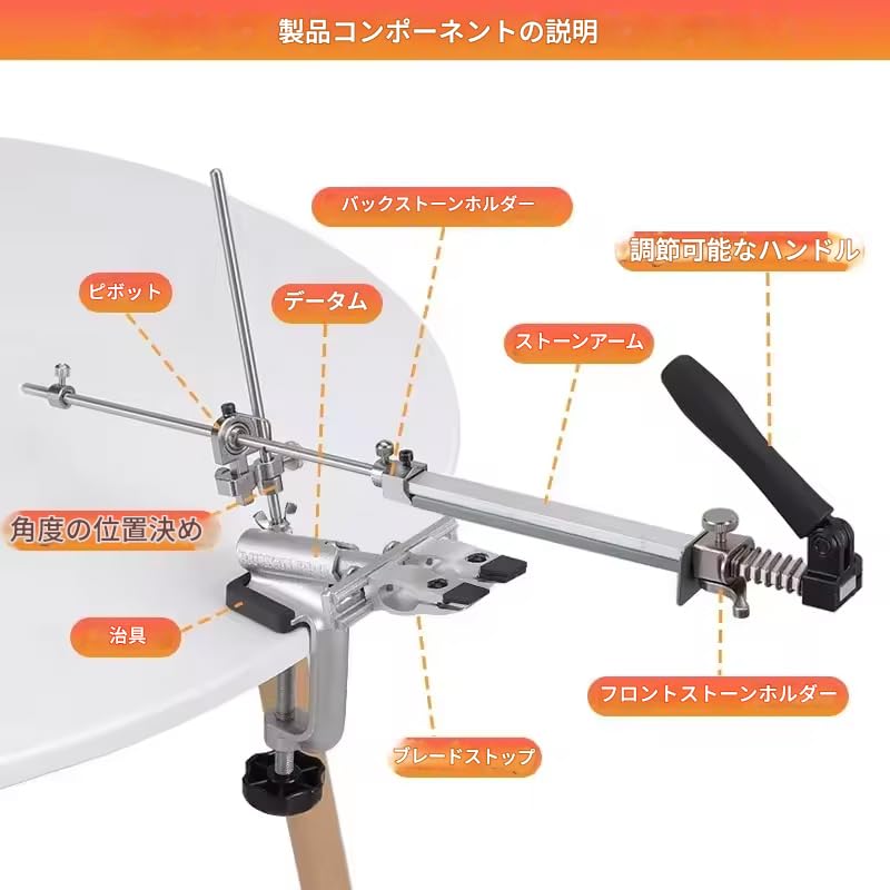 zmart Pro RX009 Точилка для ножей Фиксированный угол Заточка Алмазная Керамическая Кухонная Заточка Грубая Средняя Финишная Регулируемая Заточка Заточка Нержавеющая