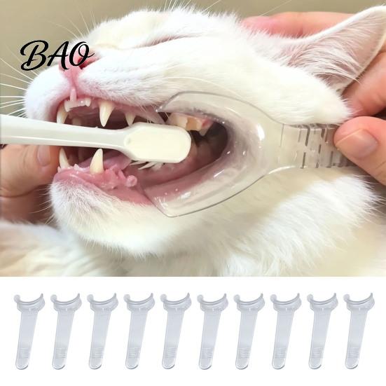 Pet Tooth Brushing Aid Helper, Clear Teeth Cleaning Aid, Reusable Oral Care Safe Mouth Spreader Holds The Lip Aside for Dogs And Cats, Easier