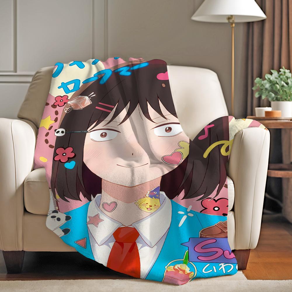 Love anime Skip and Loafer Blanket For Sofa Office Bed Plane Travel Sleep Read Relax Camping Soft And Warm