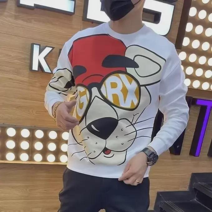 2024 Мужская модная американская толстовка Heavyweight - Коллекция Осень и Весна