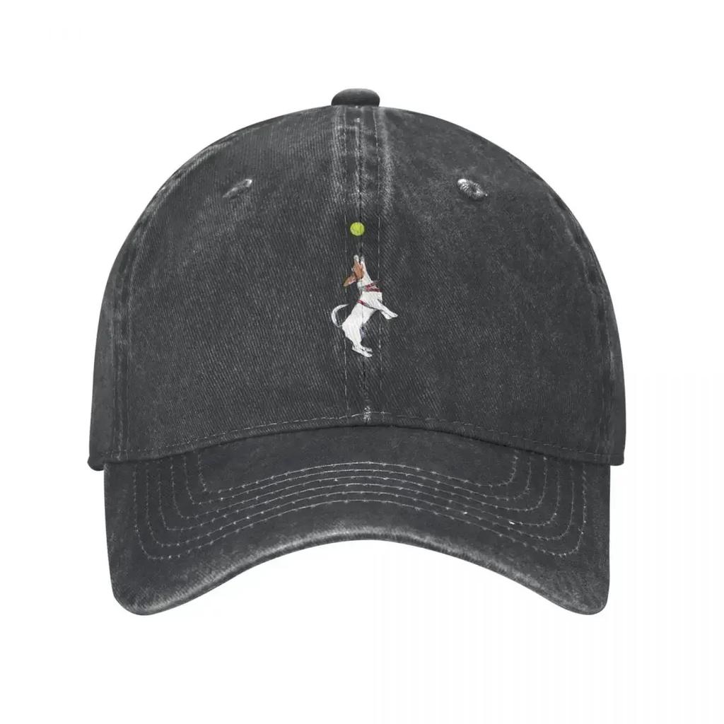 Jack Russell terrier jump JRT for dog lovers Cap Cowboy Hat Rugby horse hat hip hop cap for Unisex Womens