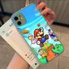 Super Game M-Mario Phone Case For IPhone 13 12 X XS MAX Pro Max 16 15 11 14 Pro Max Shockproof Matte Cover