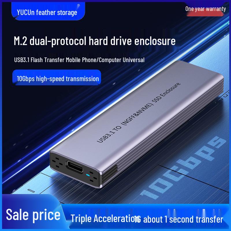 Двухпротокольный корпус M.2 SSD USB 3.1: Совместимость с Thunderbolt и SATA