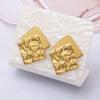 Fashionable Irregular Folded Square Earrings, Women's Exclusive Earrings and Jewelry, Personalized Commuting Earrings and Accessories.