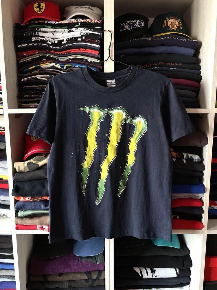 Monster Energy Racing Big Logo short sleeve black color shirt VK00214 Unisex T-Shirt