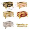 Light Luxury Tissue Box Holder Rose Pattern Tissue Dispenser Napkin Holder  Restaurants