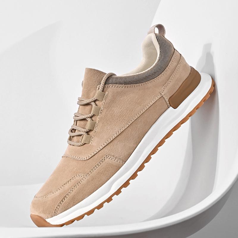 Новая модная мужская повседневная обувь, повседневные кожаные кроссовки для активного отдыха, классическая обувь на шнуровке для путешествий, ходьбы, нескользящая обувь для треккинга