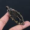 Tree Of Life Black Tourmaline Rough Gemstone Jewelry Pure Copper Wire Wrapped Handmade Pendant