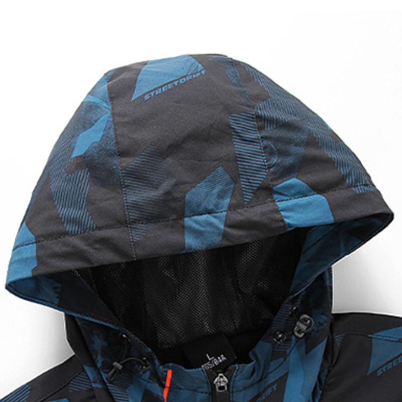 Men Jacket Camping Hiking Windbreaker Quick Dry Splashproof Outdoor Sports Walking Climbing Trekking Coats