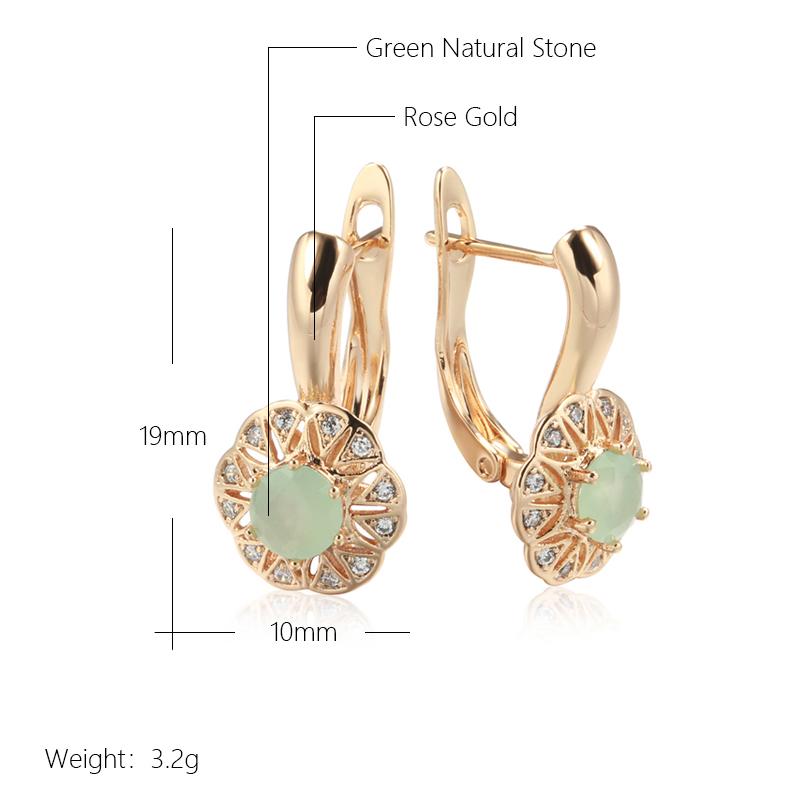 Женские серьги-капли с зеленым цирконом Kinel, классические свадебные украшения для невесты