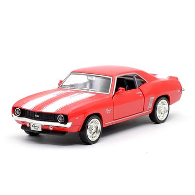 Масштаб 1/36 Chevrolet Camaro SS 1969, литая под давлением модель автомобиля, игрушечный автомобиль с откатным механизмом, звуком и светом для детей, коллекция подарков для мальчиков и девочек