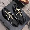 Women Beaded Shallow Flats Shoes Autumn Designer Sandals 2024 New Fashion Walking Casual Shoes Cozy Dress Trend Mujer Zapatos
