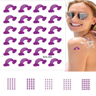 Солнечные патчи, УФ-наклейки для солнца, Солнечные патчи для обнаружения УФ-излучения, Солнечные патчи, Ясное солнце для лица