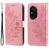 Seven-petal Flowers Embossing Leather Phone Case
