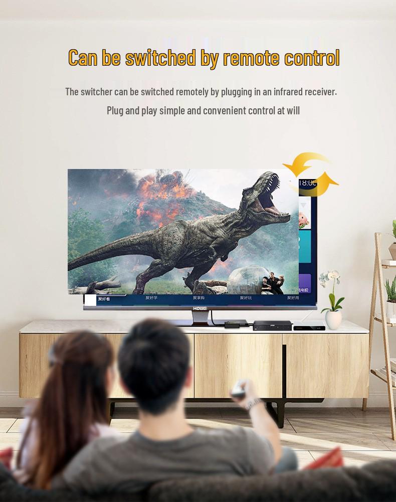 Переключатель HDMI 4K с пультом дистанционного управления: 5 в 1 выход, 3 в 1 выход, Конвертер высокого разрешения