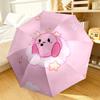 Pink pika Pattern Umbrella 8-Frame for Travel, camping, Casual Lightweight Portable Umbrella, Essential for every family Holidays Gift