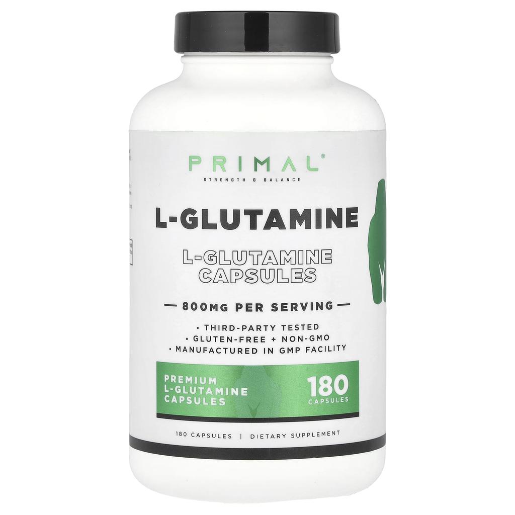 L-Glutamine, 800Mg, 180 Capsules