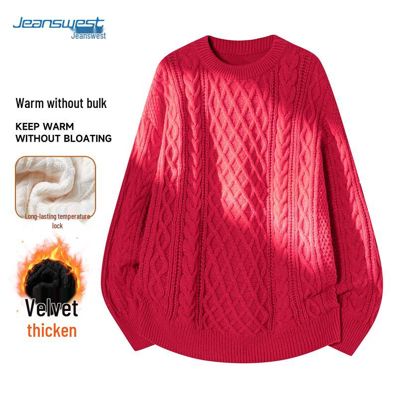 Jeanswest Unisex Thick Warm Round Neck Sweater