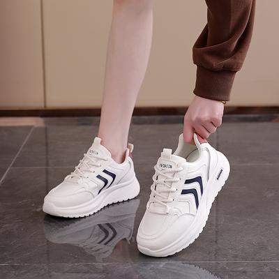 Инс корейская версия обуви Форрест Гамп женская 2025 весна новая уличная съемка студенческие беговые спортивные туфли маленькие белые кеды женские Q171