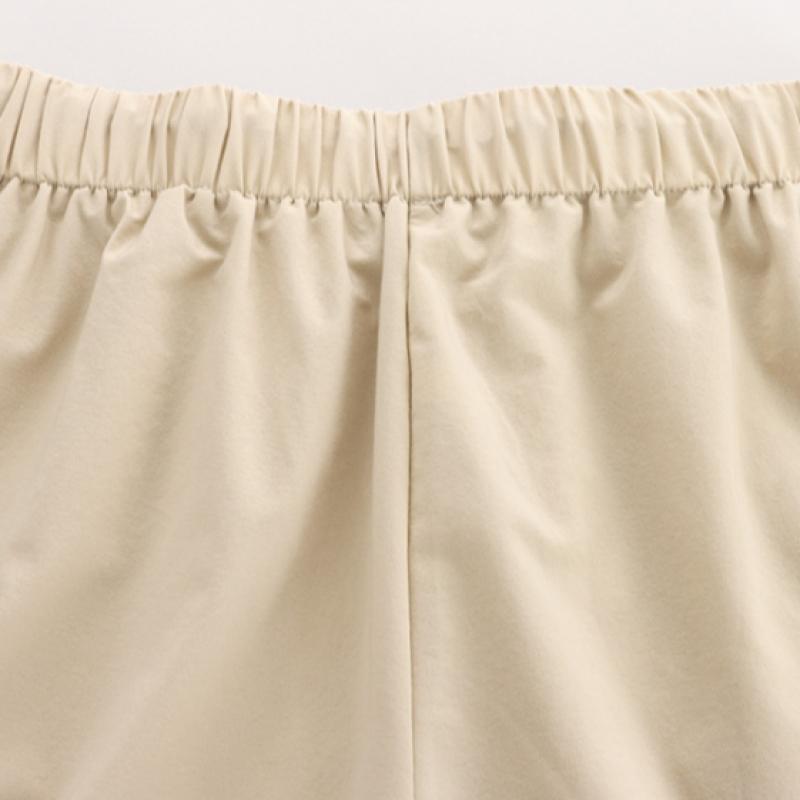 Shop Women Banding Span Short Pants Beige Pic Wpt 1535
