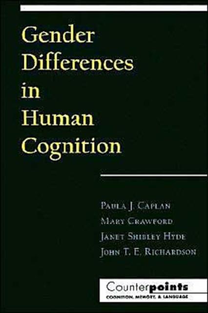 The Gender Differences In Human Cognition Book
