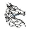 HX6F Modernist Horse Brooch Alloy Badge Pin Fashion Suit Coat Accessory Jewellery for Formal Casual Wear
