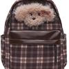 Рюкзак в стиле ретро с клетчатым принтом в виде щенка для осени/зимы — стильная универсальная школьная сумка для девочек