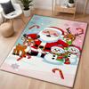 Cozy Christmas Gingerbread Cottage Patterned Rug Allseason Carpet For Study Reading Area Home Decor New Year Gift