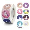 100-500pcs Reward Stickers for Kids Unicorn Cartoon Design Easy Carried Incentive Sticker Supplies for Teachers,Party Bags Decor