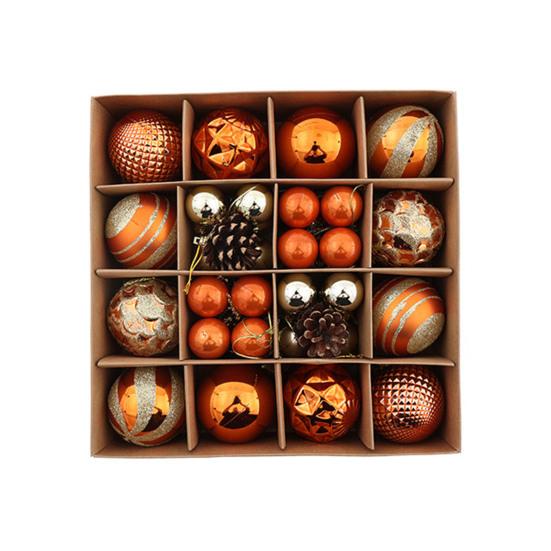 42 шт. Расписные елочные шары Пластиковый подвесной набор для декора для елки и вечеринки Небьющиеся Легкие Праздничный домашний декор