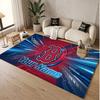 Custom Rug Boston Red Sox Pattern Print Name Text Soft Non‑Slip Floor Carpet for Home Indoor Decoration
