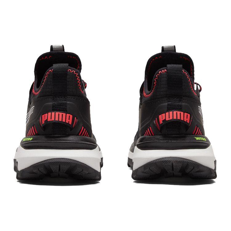 Puma Voyage Nitro Black Sunblaze Women Sneakers Metallic-Silver 195505-05