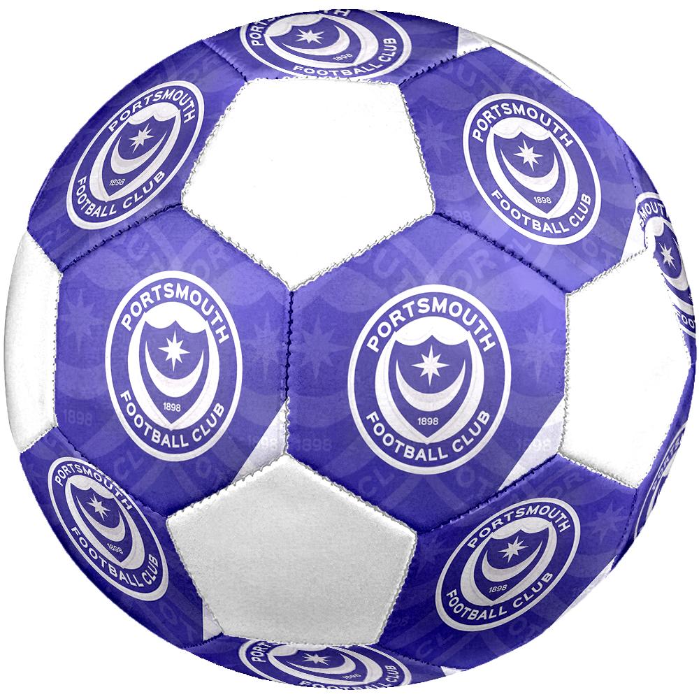 Portsmouth FC Soccer Ball, colorful, suitable for all ages, machine-stitched, PVC material, competition grade, durable and high bounce