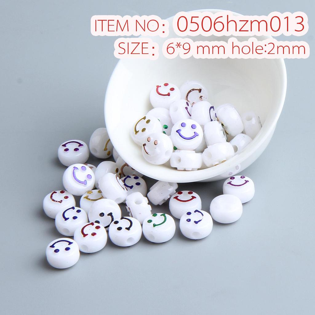 10g Pack of Flat Acrylic Alphabet Beads for DIY Children's Beading and Jewelry Keychain Accessories