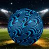 1pc Blue Wave Size 5 Soccer Ball Professional Match Training Football Indoor &Outdoor Sports Ball Lightweight Durable c65184