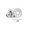 10PCS/Pack 17mm Jeans Waist Buttons Adjustable Nail Free Waist Extenders Buttons Detachable Clothing Buckle with Screwdriver