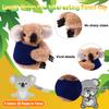 72 Pcs Koala Clip Buddy Koala Clip Koala Stuffed Animal Pencil Toppers Koala Bear Prizes Fuzzy Koala Bear Hugger Clip Brown