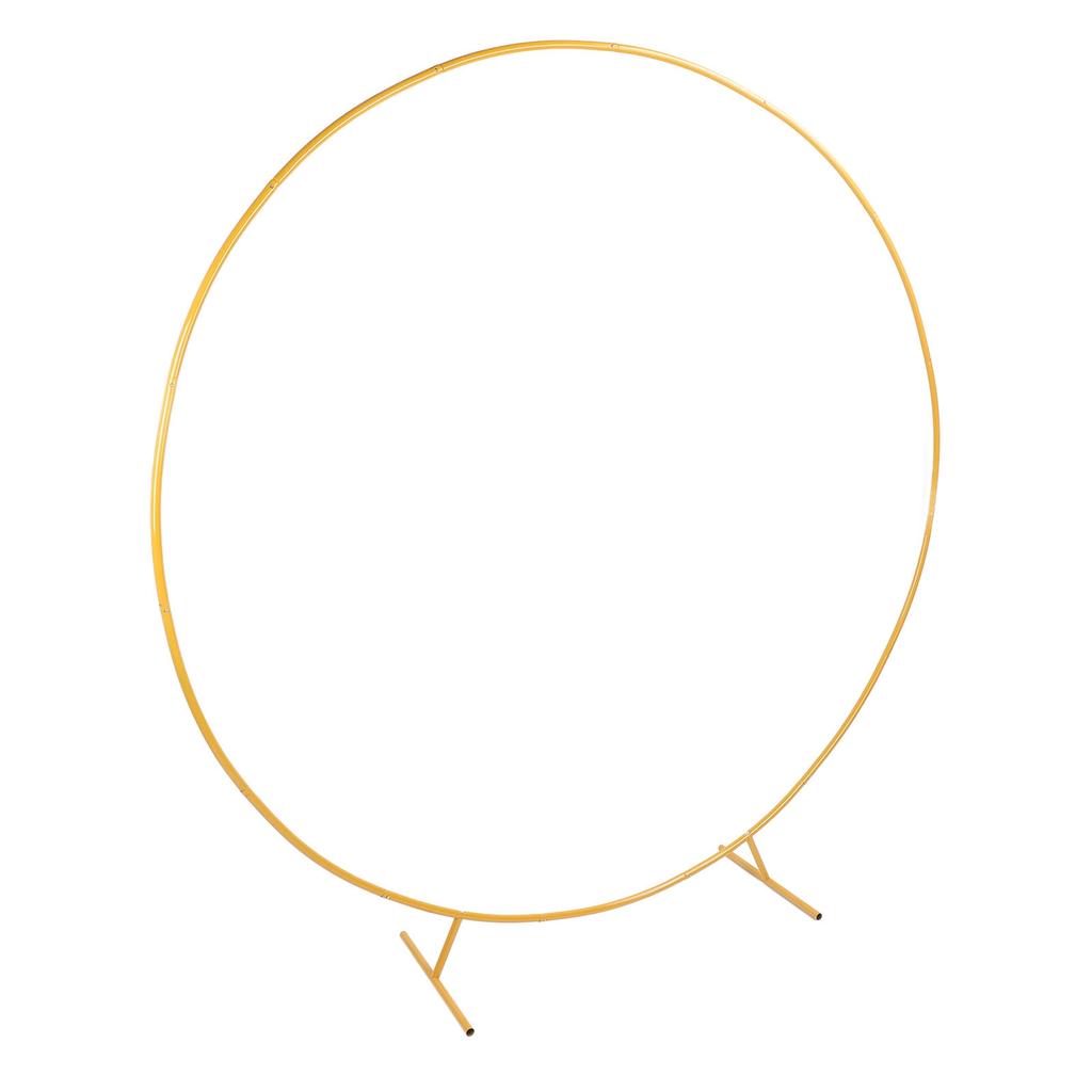 Круглая подставка для фона 7,2 фута, устойчивая металлическая подставка для арки с воздушными шарами, рама для свадьбы, дня рождения, вечеринки в саду