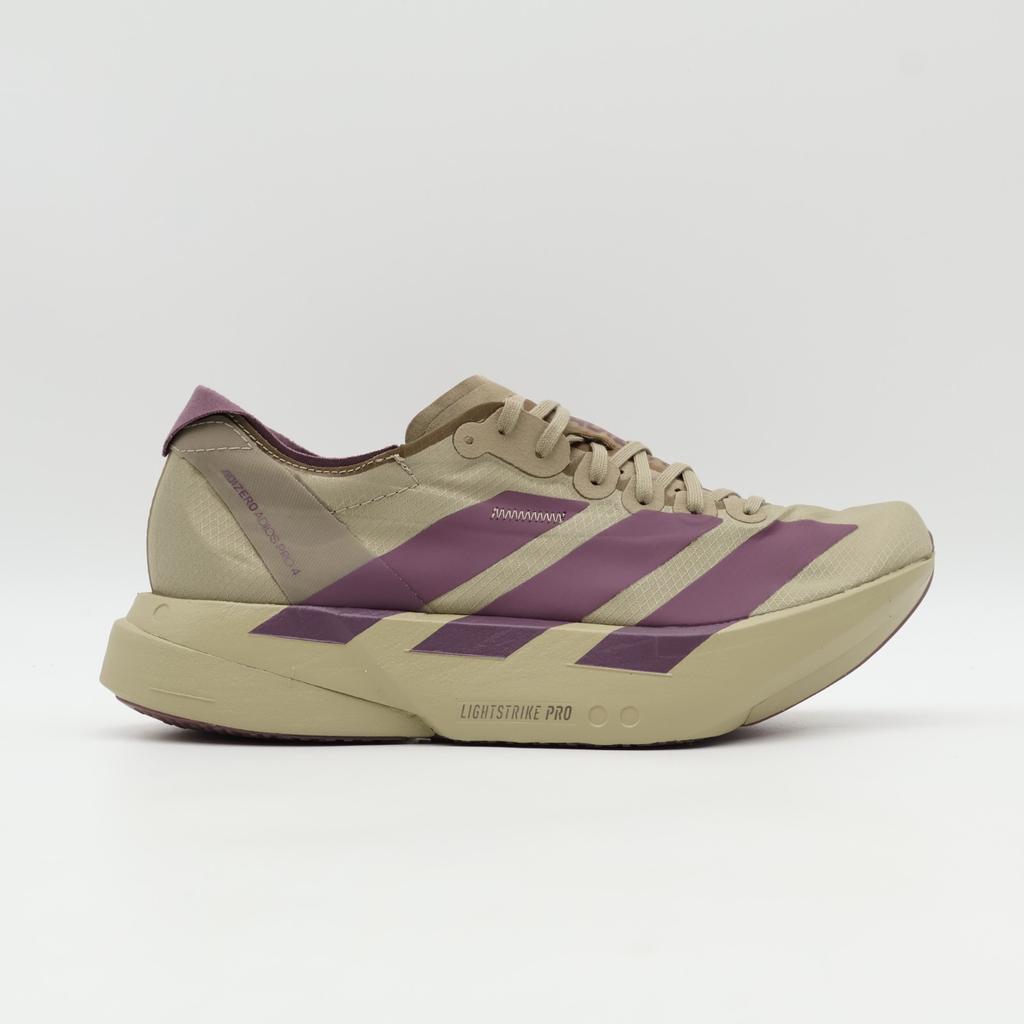 JP6997 adidas Adizero Adios Pro 4 Blanch Cargo Shadow Fig Iron Metallic (Мужской)