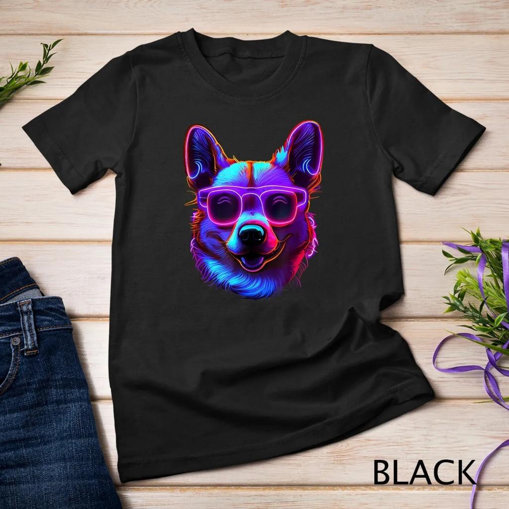 Funny Cute Corgi Retro 80s Pembroke Welsh T Shirt