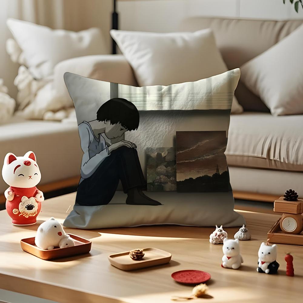 Movie Colorful Cushion Cover Antidustmite Pillowcase Invisible Zipper Silky Short Plush Sofa Cushion Cover