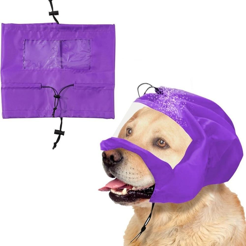 Portable Pet Ear Water-proof Head Cover Adjustable Buckle Pet Waterproof Head Cover Grooming