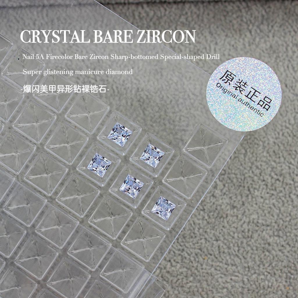 Вспышка Мини Маленький Голый Цирконий Кончик Нижний Куча Бриллиантовый Инопланетный Камень Сахарный Голубиный Яйцо Капля Воды Дизайн Ногтей Конский Глаз Украшения Для Ногтей