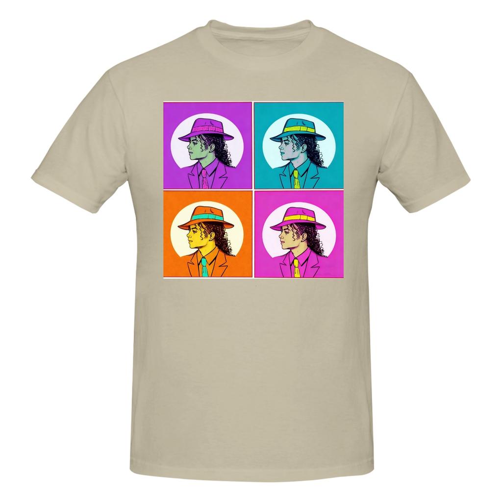 Piece Four Color MJ Novelty Cotton TShirt King Of Pop MMichael Tops Tees For Unisex