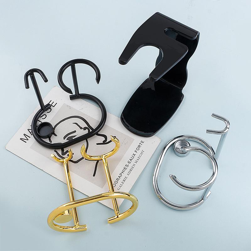 Металлический держатель для мужских бритвенных принадлежностей, серебристый, компактный, изогнутый, помазок для бритья, ручная подставка для бритвы, держатели для бороды, бритва