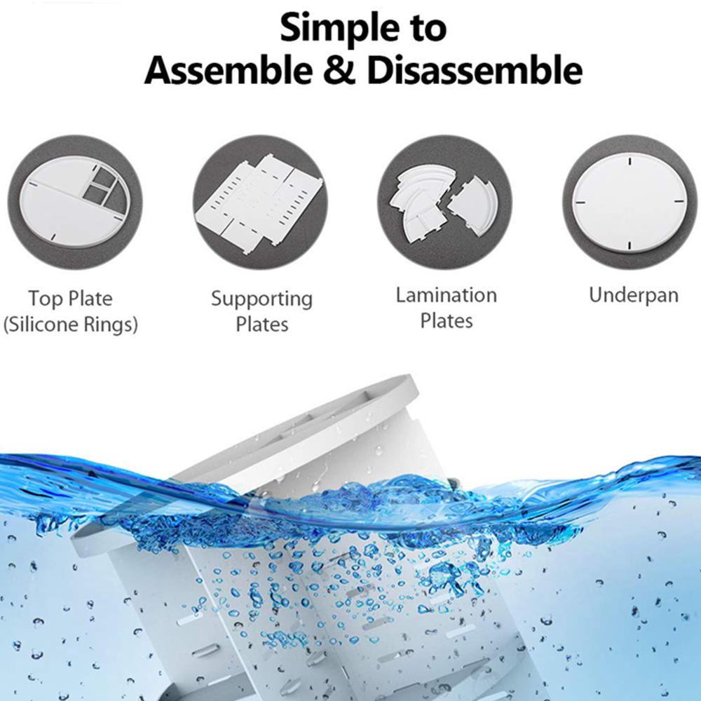 Multifunction 360 Rotating Makeup Organizer Bathroom Makeup DIY Adjustable Cosmetics Storage Box Vanity Shelf 